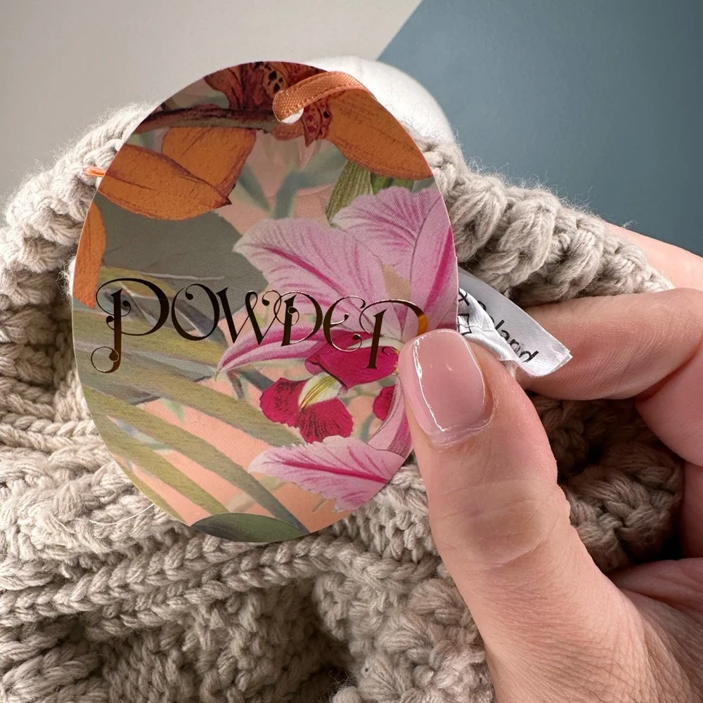 Frost Cable Knit Pom Beanie Hat – Beige, Faux Fur Pom, Made in Poland - Picture 7 of 7